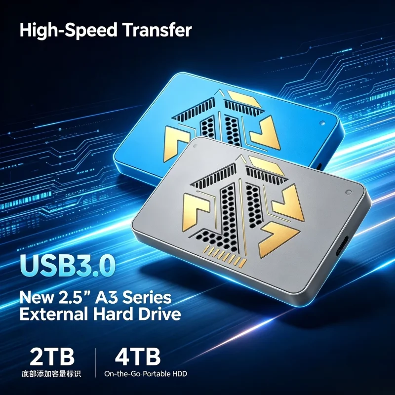New 2.5" High-Speed Transfer A3 Series Elements External Hard Drive USB3.0  On-the-Go Portable HDD 2TB 4TB