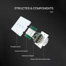EU Touch Switch Panel 100-240V #2