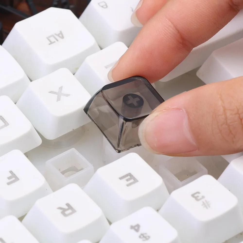 10/20Pcs DIY Transparent Keycaps Height R4 Up Down Left Right Personalized Clear Black Transparent Mechanical Keyboard Keycaps
