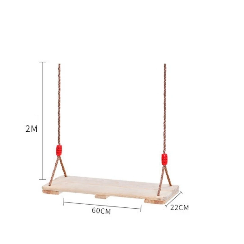 Balançoire en bois pour enfants et adultes, planche enrichie, jouets mentaires oriels, jeux de plein air pour la famille, balançoire d'intérieur, chaise pré-hool