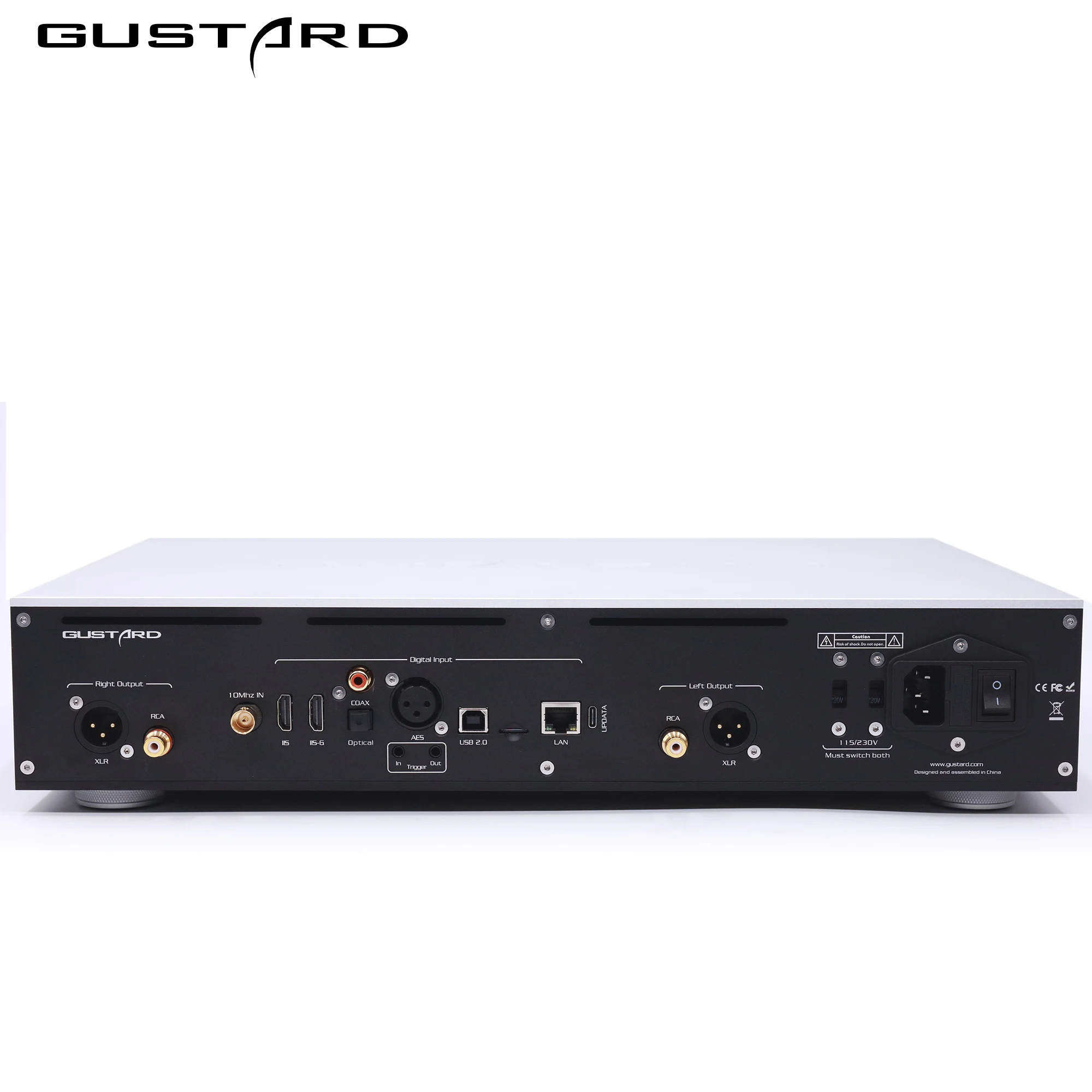 Gustard DAC-X30 Network Streaming Decoder ES9039SPRO x4 DAC Chips Full Balanced DAC USB IIS Streamer ROON Bridge Decoding X30