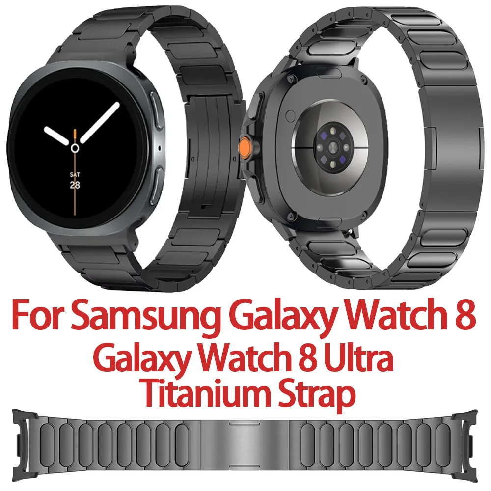 

Титановый ремешок для Samsung Galaxy Watch 8 44 мм, 40 мм, 8 Classic 46 мм, для Galaxy Watch 8 Ultra 2025 47 мм, металлический регулируемый браслет