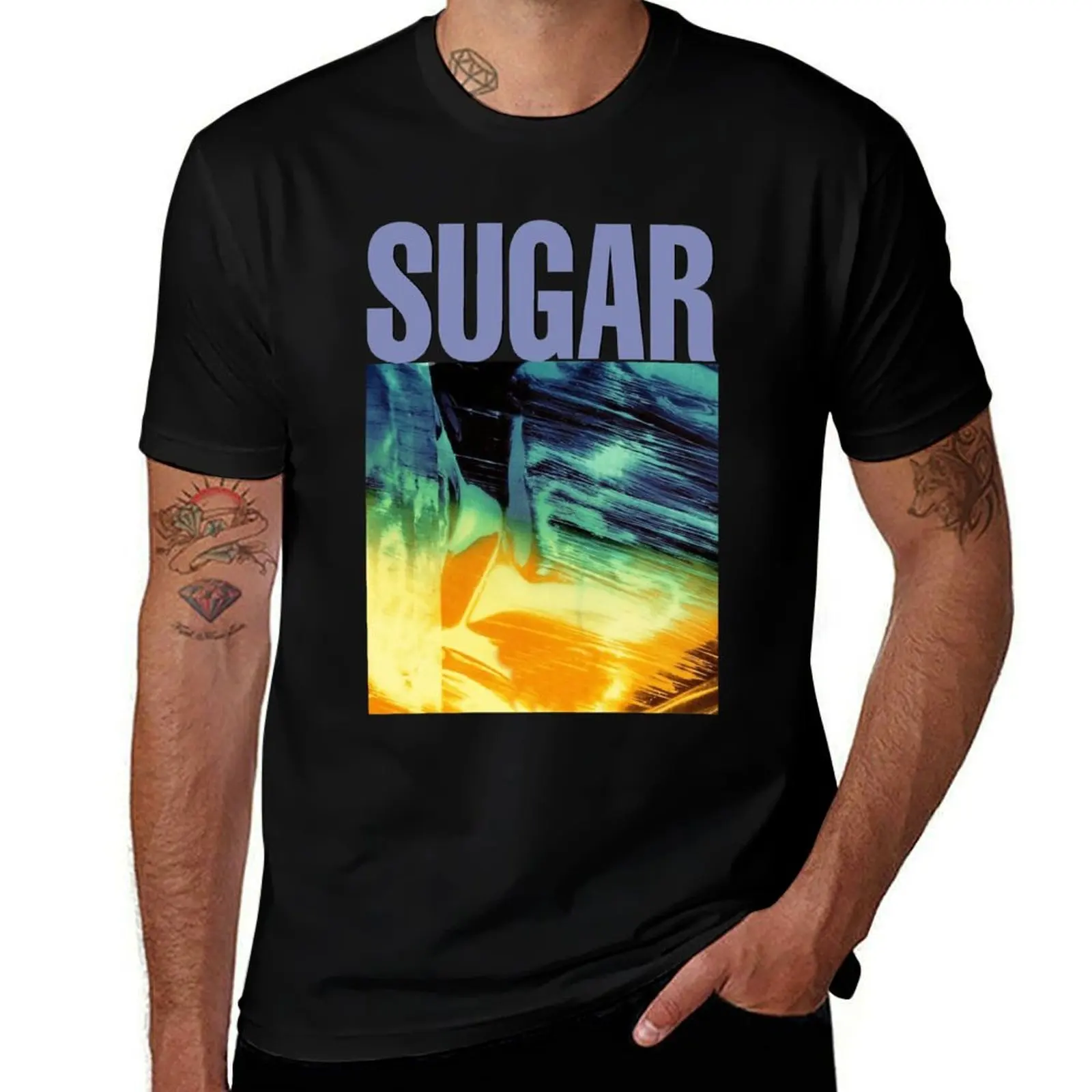 Sugar Copper Blue For Fans T-Shirt Big Size Short Sleeve Casual Top