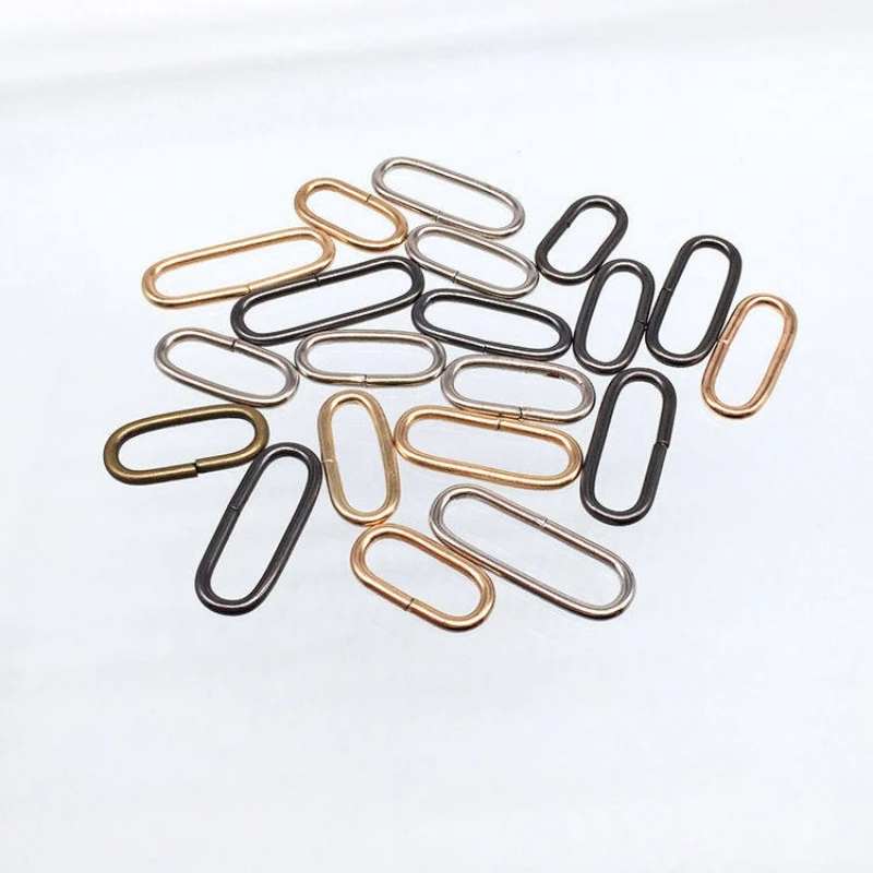 2-30mm Bag Strap Buckles For Sewing U Ring Metal Clasps Backpack Shoes Adjustment Buckle Webbing DIY Hardware Accessories