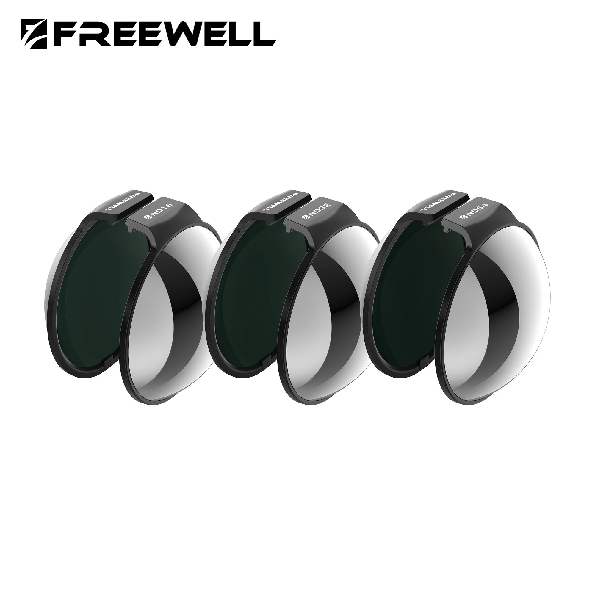 مجموعة مرشحات ND مكونة من 3 عبوات من Freewell تتضمن مرشح عدسة ND16 وND32 وND64 لملحقات التصوير الفوتوغرافي لكاميرا الحركة DJI Osmo 360 #1
