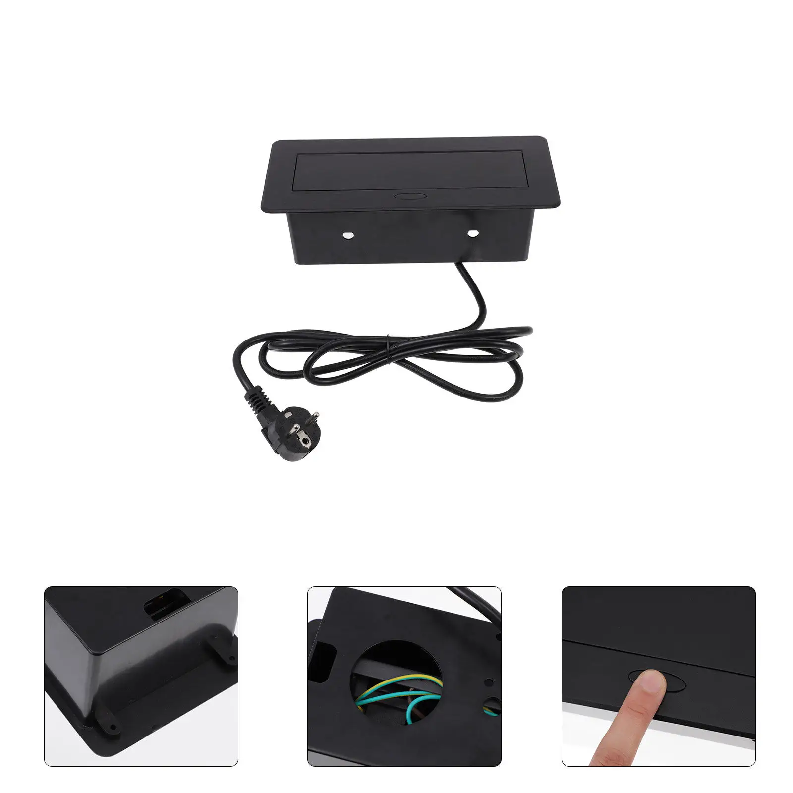 

Настольная розетка (1 шт.) с евровилкой, из цинкового сплава, для эффективной зарядки, для дома, офиса, конференц-стола