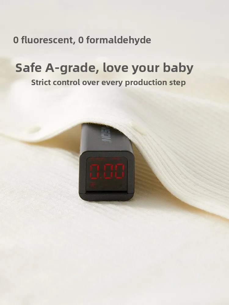 ชุดเด็กแรกเกิดฤดูใบไม้ผลิ/ฤดูใบไม้ร่วง แขนยาว ลายการ์ตูนน่ารัก ชุดคลุมขาตรง เอวต่ำ กางเกงขายาว ผ้าอื่นๆ