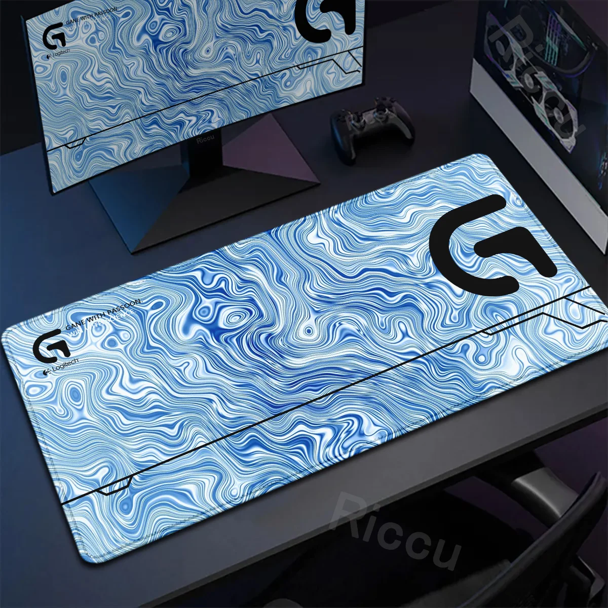 Large Mousepad Logitech G Logo Office Computer Keyboard Accessories Desk Mat Xxl Lock Edge Thicken Mouse Pad Rubber Non-slip Rug