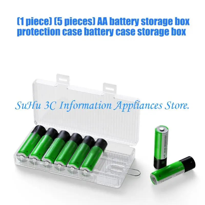 2A Battery Organizers Box with Top Lid for Tidy Drawer Storage Organizers
