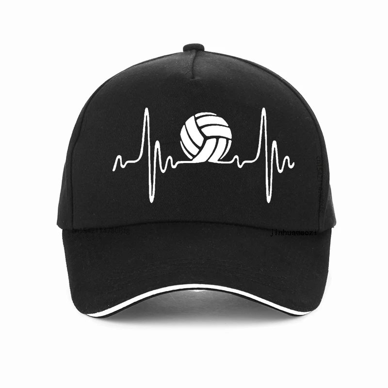 

Heartbeat Volleyballs Harajuku pop Baseball Cap fashion Volleyballs athlete sunhat Casual Adjustable Snapback Hats bonnet