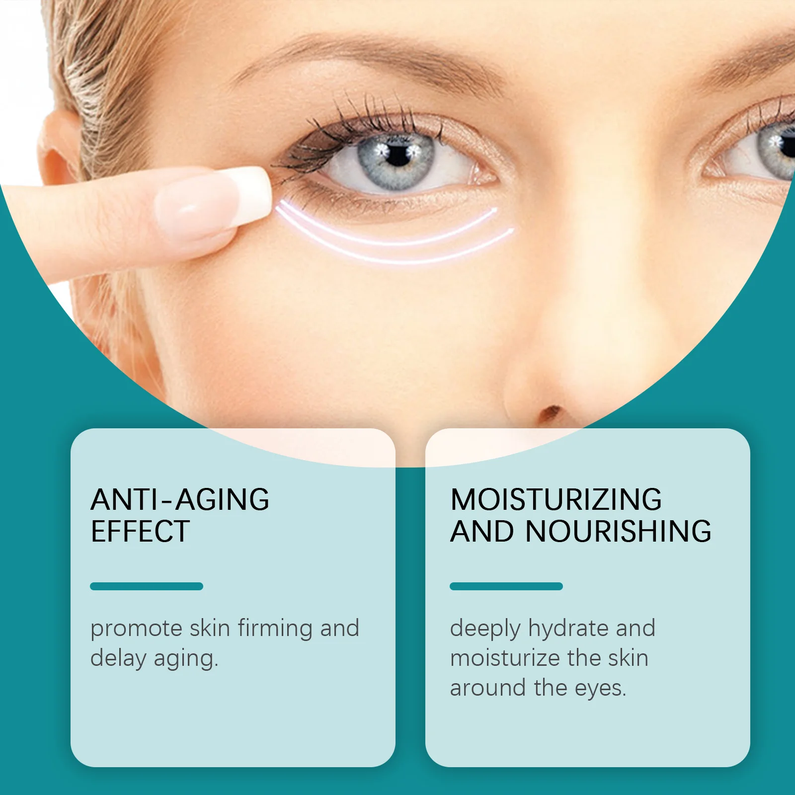 Tightening Care Eye Cream Reduce Fine Lines Remove Dark Circles Under Eyes Brighten Enhance Elasticity Moisturizing Eye Lotion - view 3