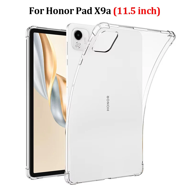 Coque For Honor Pad X9a Case 11.5 inch Soft TPU Transparent Back Cover For Funda Honor Pad X9a Tablet Case 11.5
