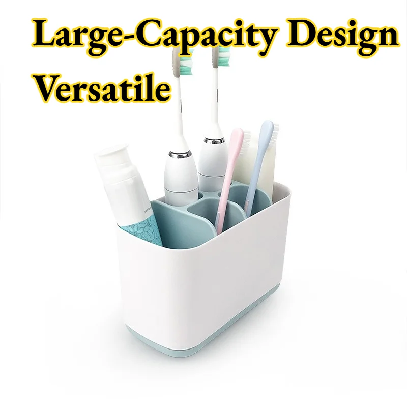 

Держатели для зубных щеток и пасты, органайзер для ванной комнаты, настольная подставка для хранения, коробка для хранения расчесок и средств для умывания, простой настольный органайзер