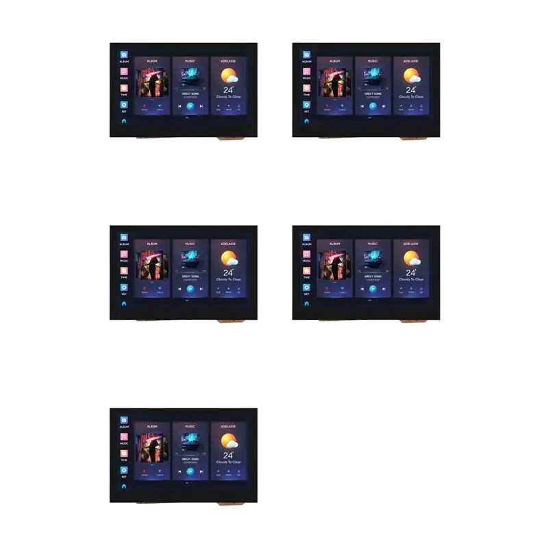 

【СНИЖКА ЦЕНЫ!】5X ESP32-S3 4,3-дюймовая плата для разработки с емкостным сенсорным экраном, двухъядерный процессор, 240 МГц, Wi-Fi, Bluetooth, встроенные функции