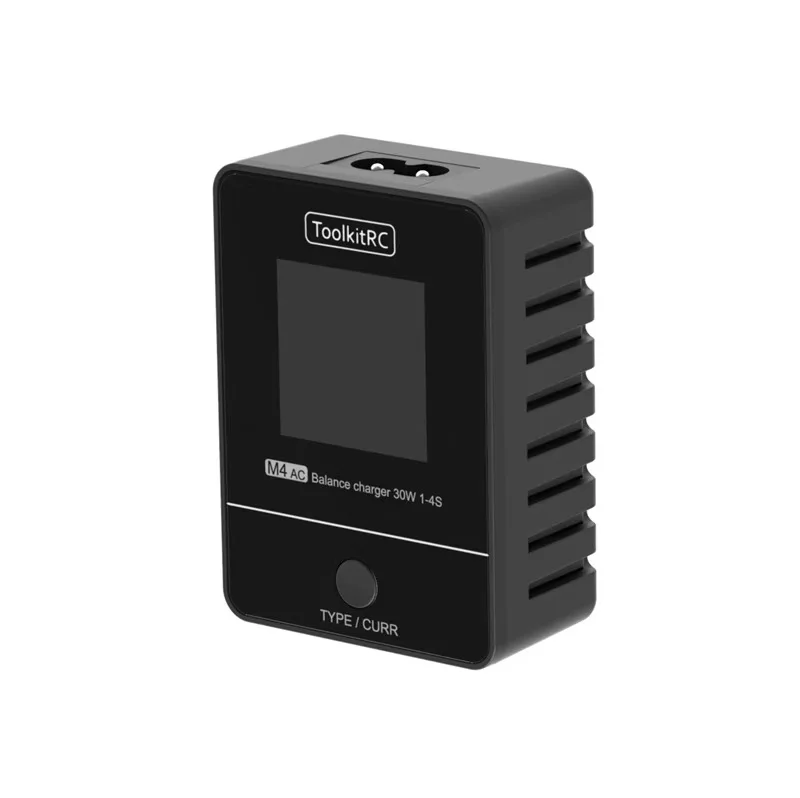 For ToolkitRC M4AC 30W 2.5A TFT Inch Color LCD Balanced Charger Charger Charger 2S-4s Lipo Remote Control Racing Drone Battery