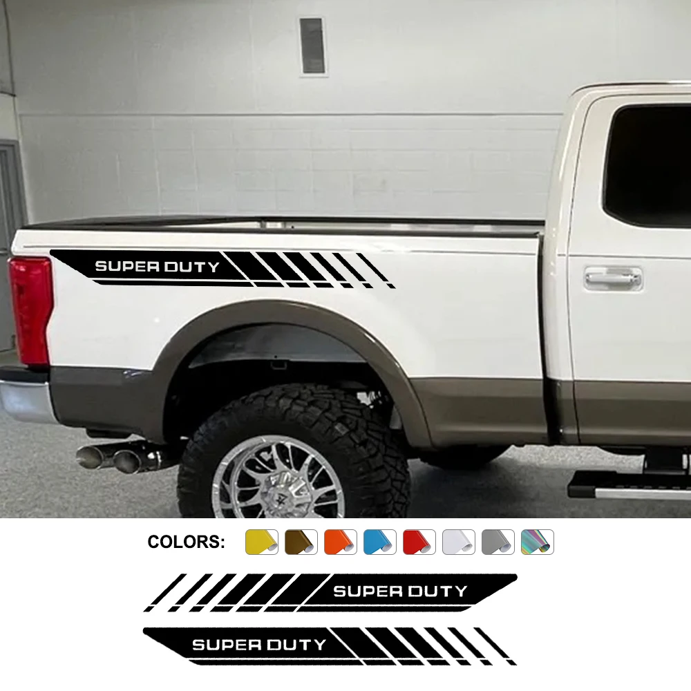 Car Stickers For Ford Super Duty F250 F350 F450 Pickup Rear Trunk Side Decals Truck Vinyl Decor Cover Auto Tuning Accessories