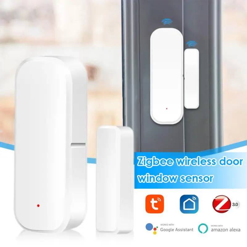 

Tuya Zigbee 3.0 Smart Door Sensor Open/Closed Detector Smart Home Alarm Security Protection Sensor Works With Alexa Google Home