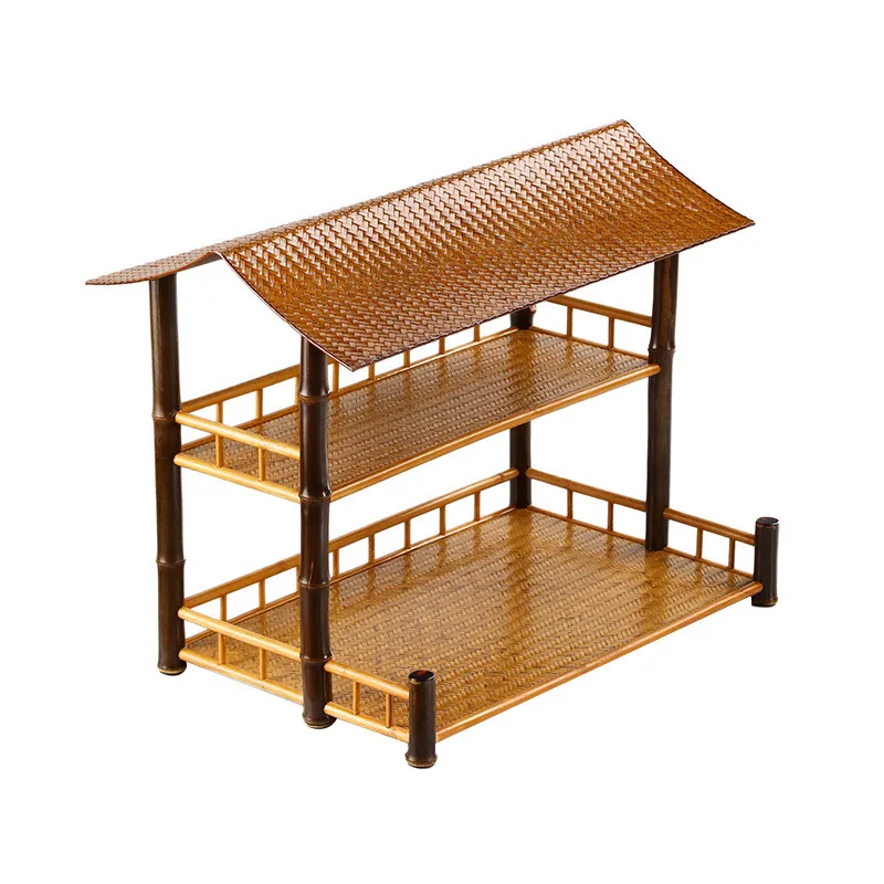 

Bamboo products Mat surface Tea shed Chinese style stove tea Zen bamboo eaves ornament