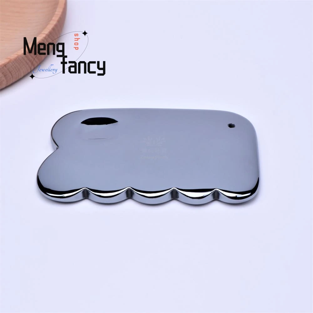 لوح كشط تيراهيرتز من حجر الطاقة الطبيعية متعدد الوظائف سبا رائع وأنيق وبسيط عالي الجودة لتدليك التجميل #2