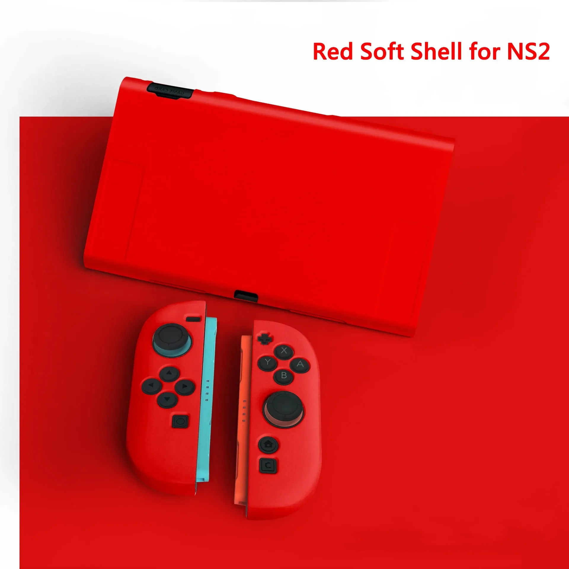 Premium Silicone Protective Case for Switch 2 Full Body Shockproof Anti-Scratch Ergonomic Non-Slip Grip Durable Soft Shell Cover