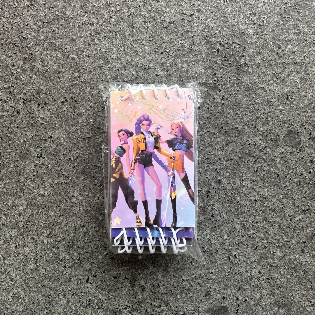 10PCS Kpop Demon Hunters Anime Mini Notebooks Set Huntrix Rumi Mira Zoey Designs 10x6cm School Stationery Supplies