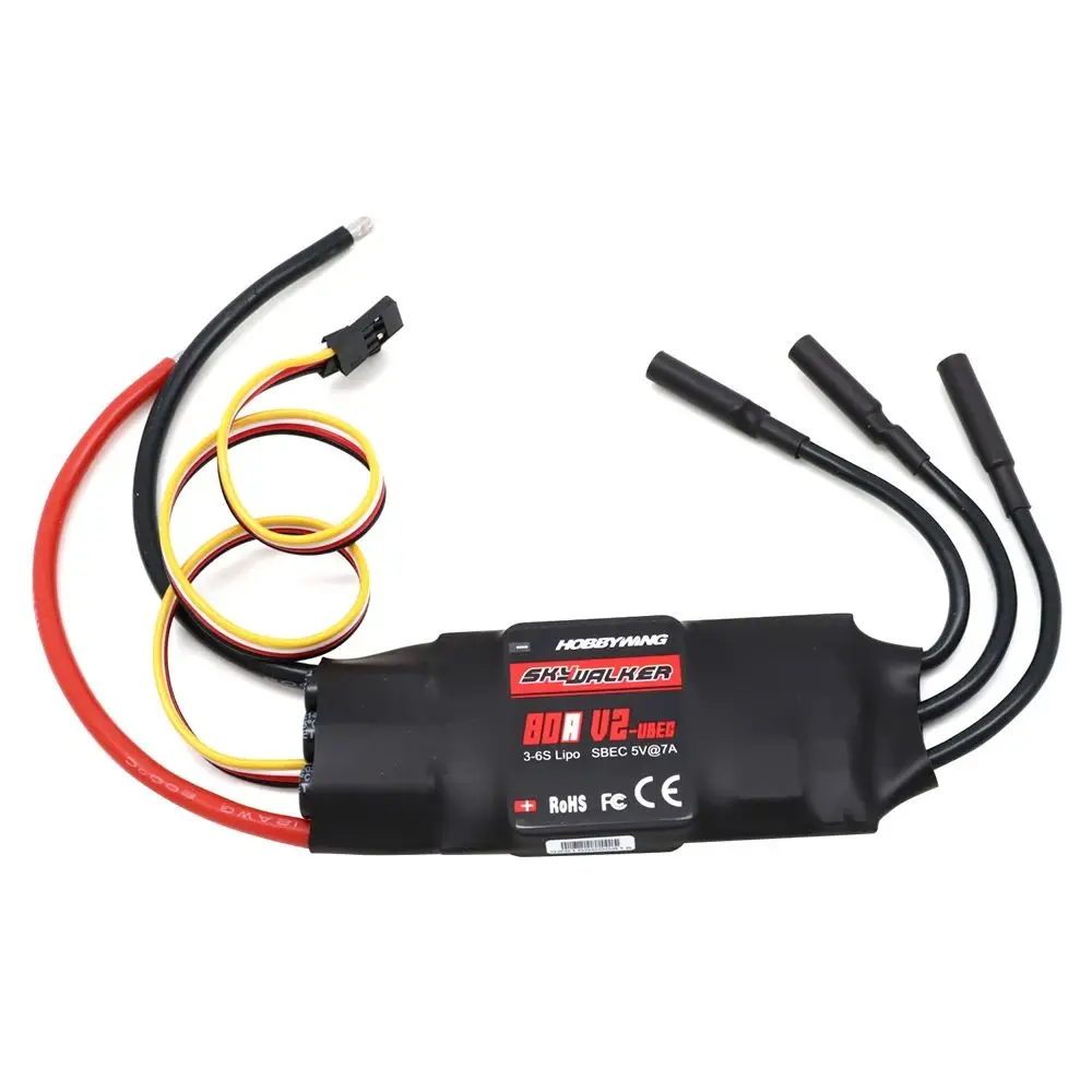 Hobbywing Brushless ESC 40A 50A 80A 100A V2 Drone ESC 2-4S Skywalker Speed Controller With BEC/UBEC For RC Quadcopter Helicopter