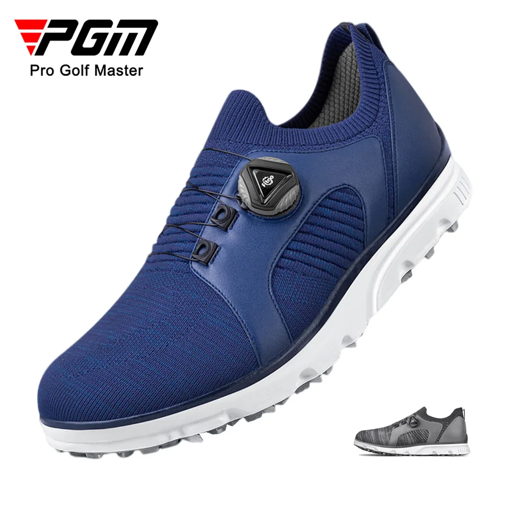 

PGM New Golf Shoes Light and Breathable Knob Shoelaces Golf Men's Sports Shoes Men's Comfortable Fly-woven Mesh Sneakers XZ203