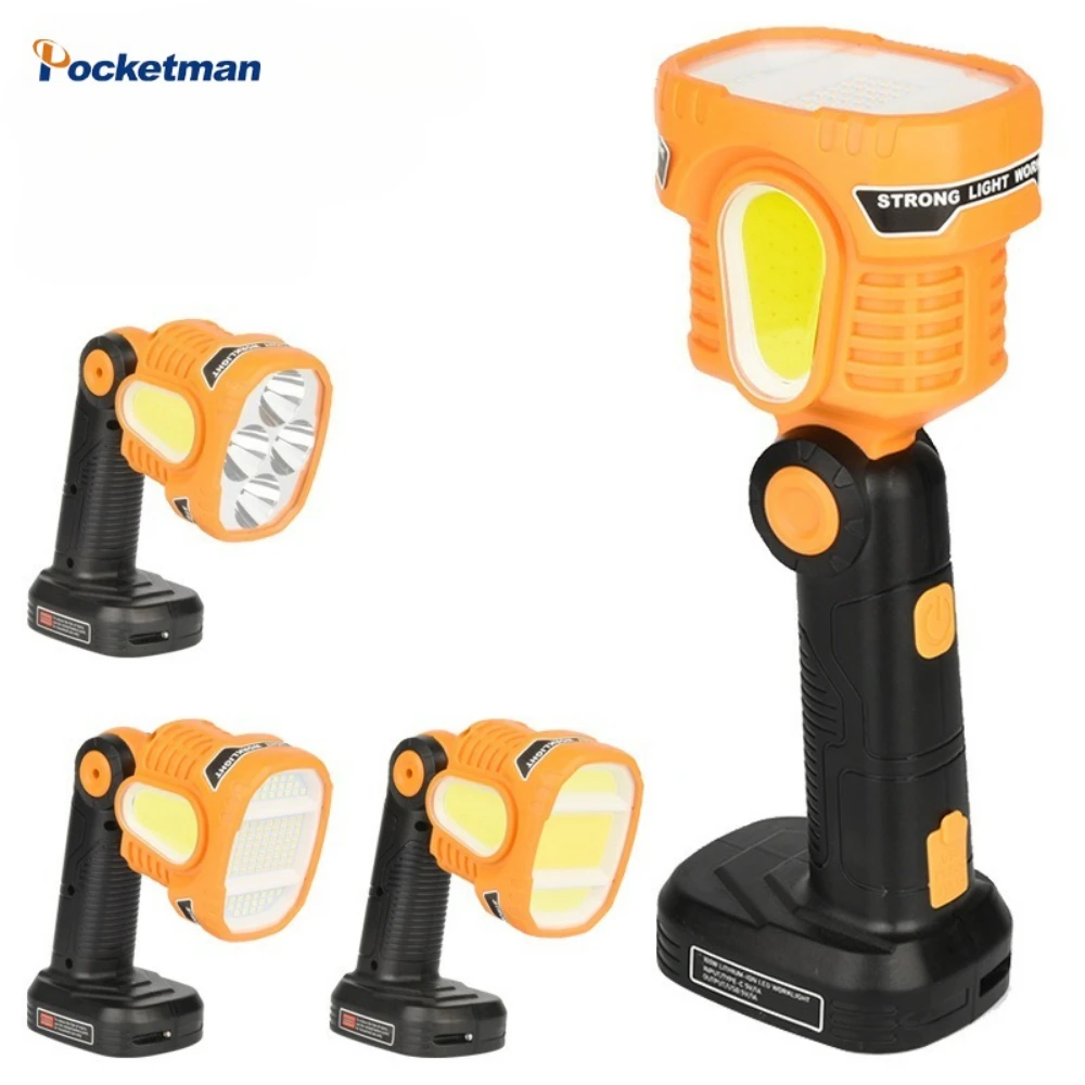 

USB Rechargeable Searchlight Powerful Hand Lamp Long Endurance Flashlight Floodlight Outdoor Adventure Working Light Handlamp