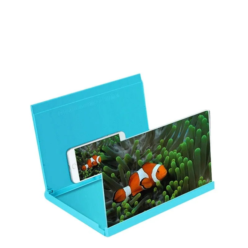 

12'' Phone Screen Magnifier, 3D HD Mobile Phone Screen Amplifier with Folding Stand Holder