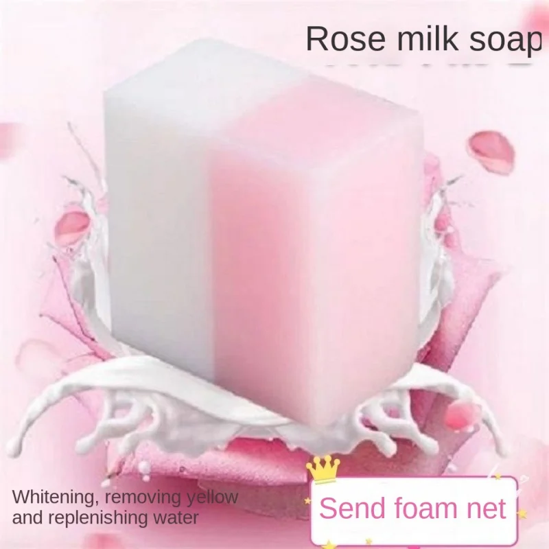 Rose Milk Handmade Facial Soap Anti-Mite Acne Bath Men And Women Control Oil