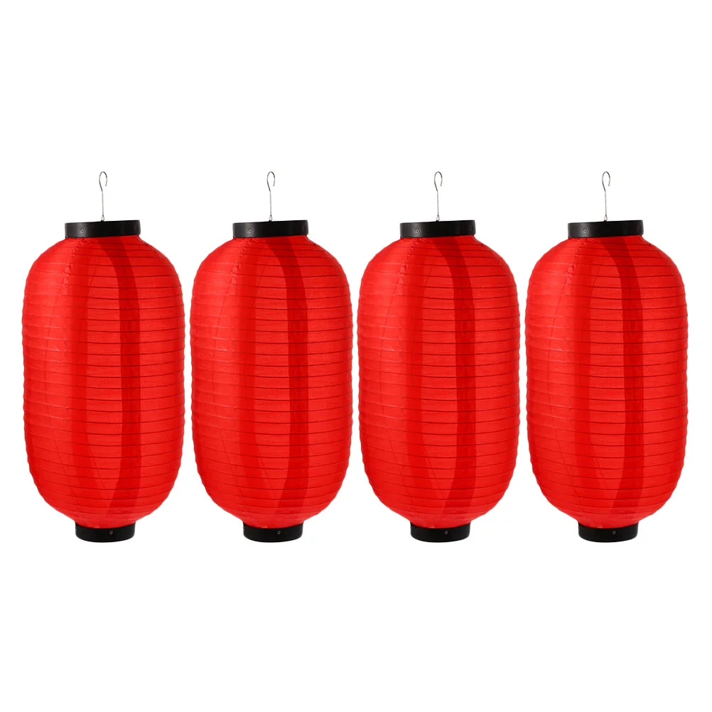 

4 Pcs Lantern Pendant Party Hanging Outdoor Adorn Home Cloth Restaurant Lanterns Garden Scene Decors Yard Shop Ornament