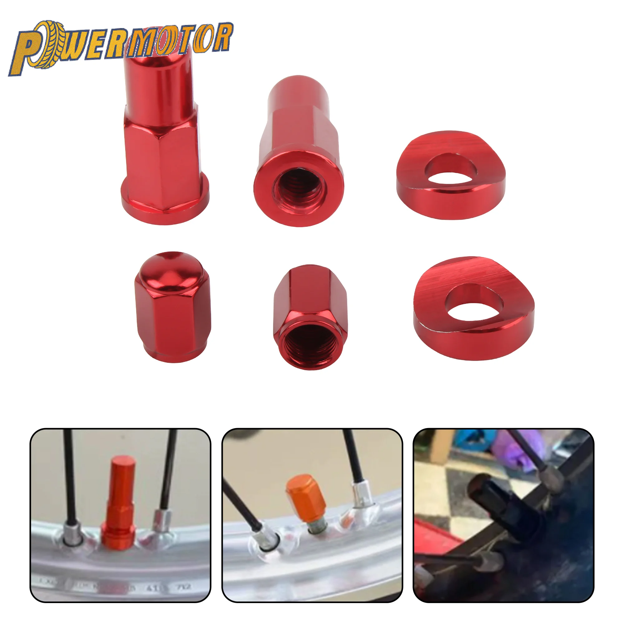 

Универсальные аксессуары для мотокросса, крышка клапана с ЧПУ, стопорные гайки для обода велосипеда, болты, проставки для Honda Yamaha Kawasaki KTM Husqvarna, запчасти