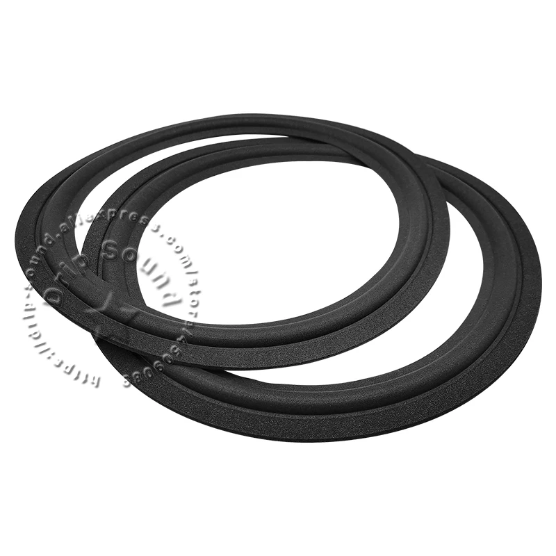 2 قطعة 10 "بوصة المتكلم رغوة مطوية حافة حلقة مكبر الصوت مكبر الصوت إصلاح الجانب المحيطي دائرة استبدال أجزاء 245 مللي متر/9.65" # أسود