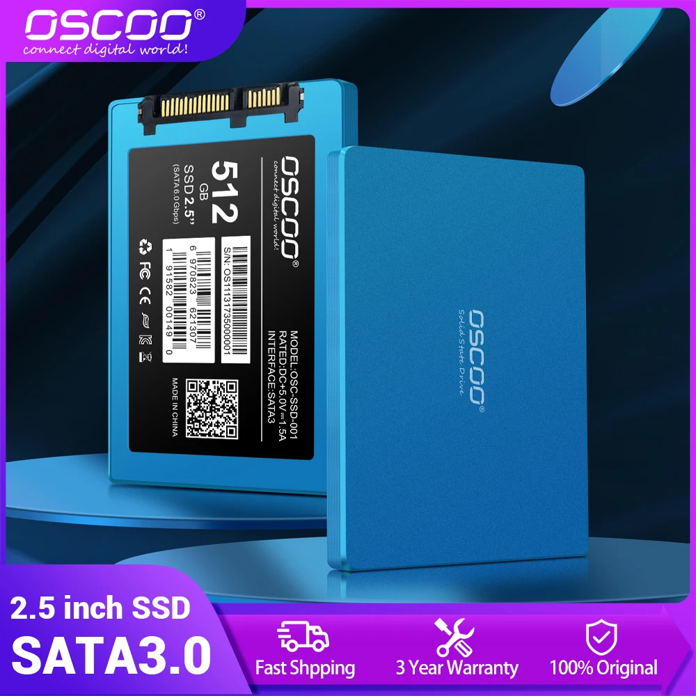 OSCOO رقاقة الأصلي Sata3 2.5 بوصة القرص الصلب SSD 128gb 256gb 512gb 1 تيرا بايت كمبيوتر محمول سطح المكتب المدمج في محركات الحالة الصلبة SSD