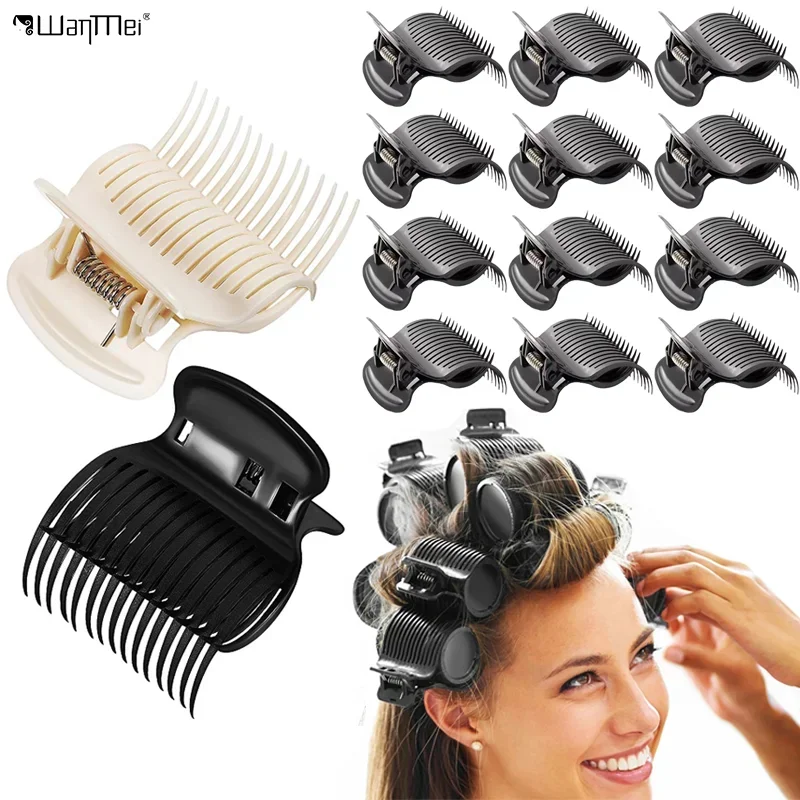 12 teile/satz Lockenwickler Klaue Clips Hot Roller Clips Heatless Ersatz Salon Isolierung Clip Professionelle Haar Styling Werkzeug