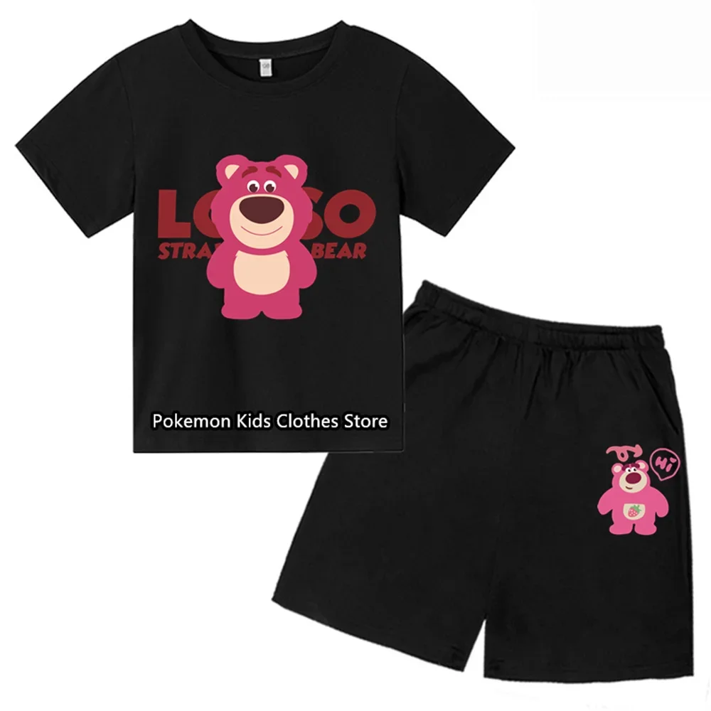 T-shirt Cartoon Boys Girls Kids Printed Kids T-shirt Shorts Summer Short sleeve suit 3-14 years