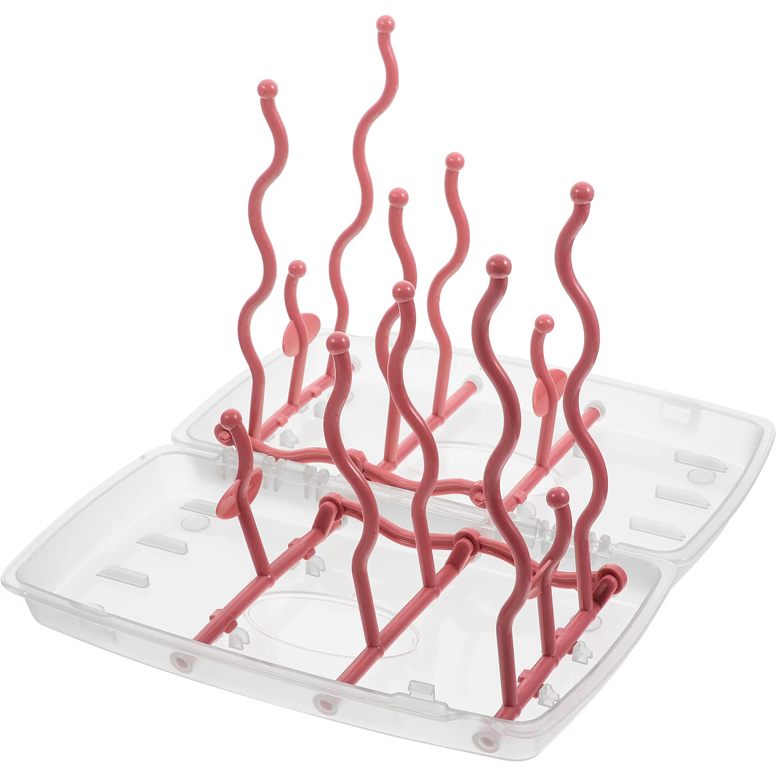 

Регулируемая сушилка для детских бутылочек, портативная сушилка из полипропиленового материала для бутылочек и аксессуаров для кормления, стойка для сушки детских бутылочек