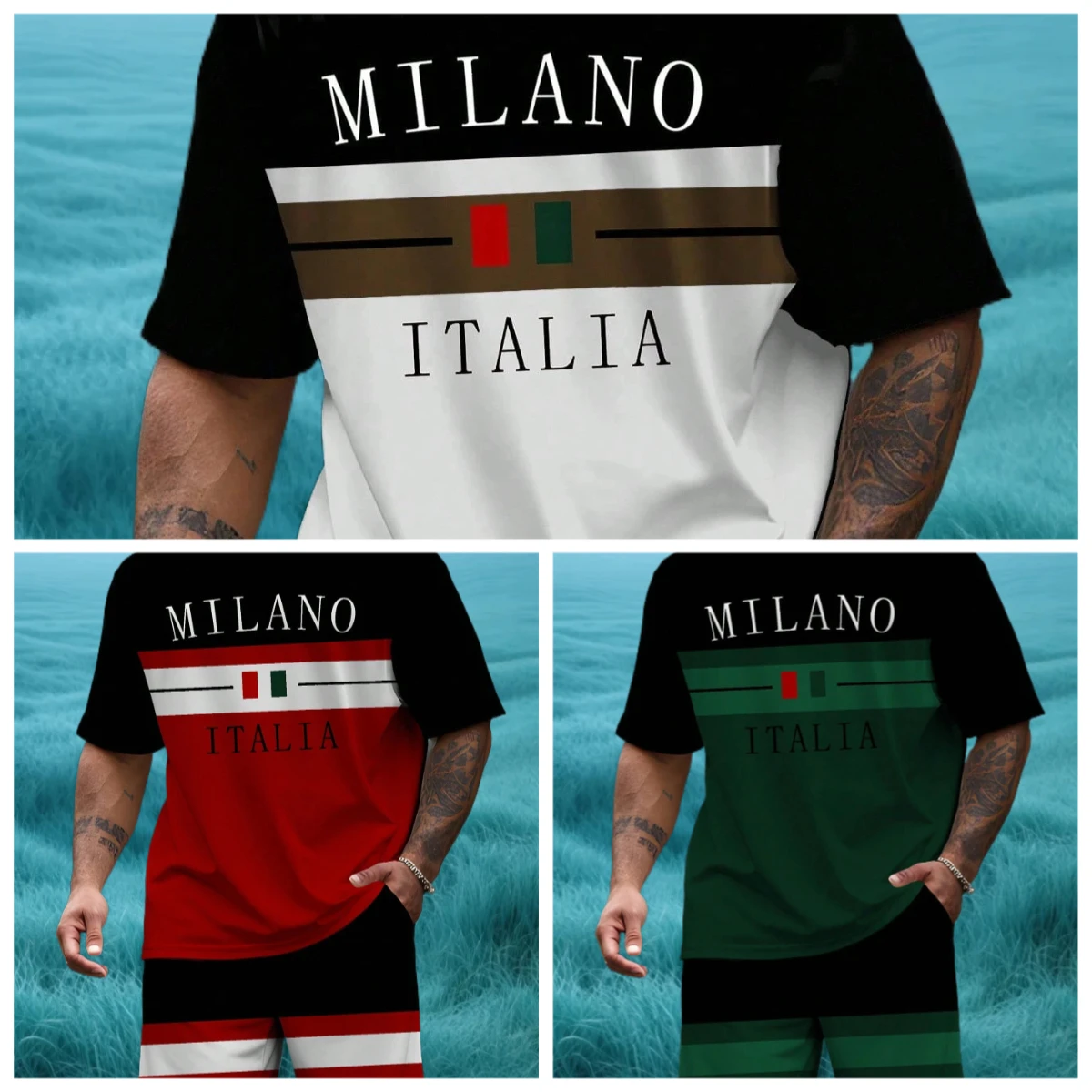 

Новейшие популярные комплекты футболок для 25 3D-отпускных элементов в стиле хип-хоп, модные уличные мужские комплекты, летние топы, шорты, дышащие