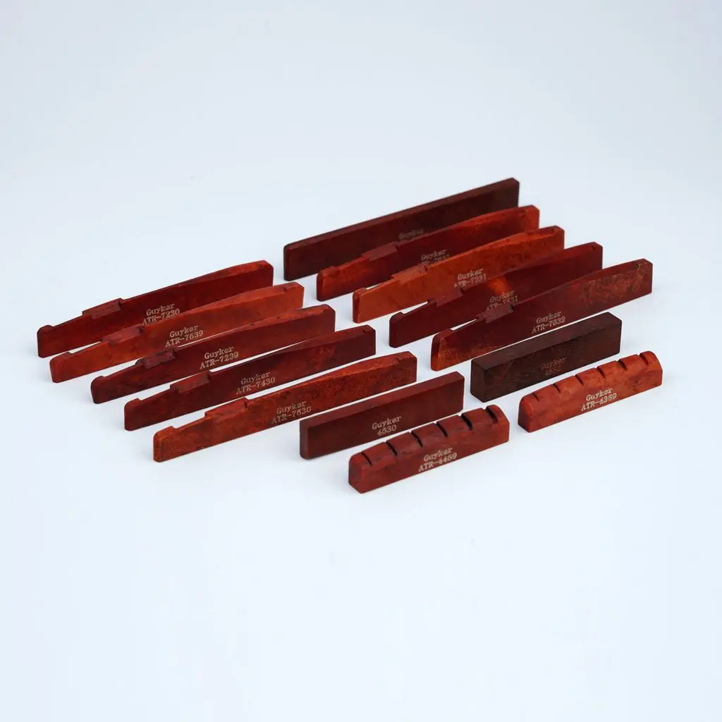 Tuerca de hueso Guyker para guitarra acústica ROJA