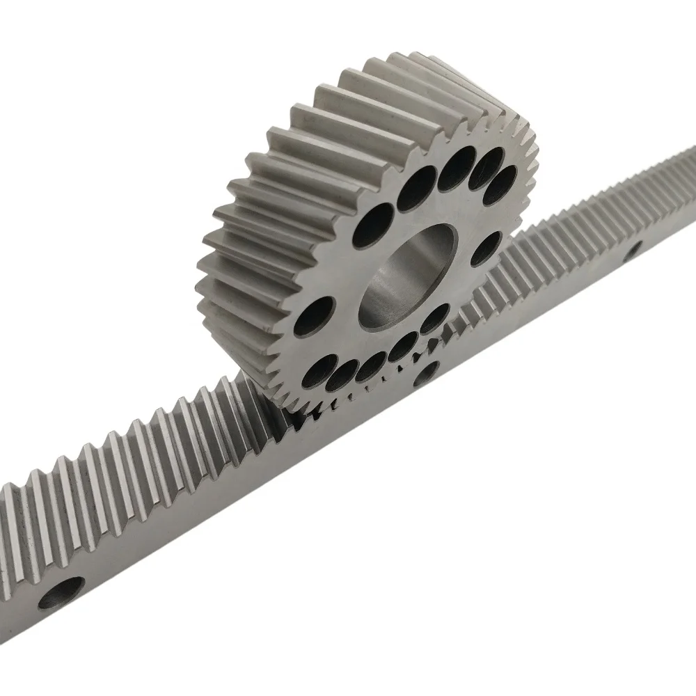 Factory Hot Sale Tianjin Factory M1 M1.5 M2 M1.25 Helical Ground Pinion Gear Rack for Engraving Machine