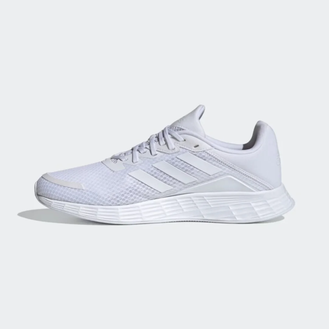 

Adidas New Lightweight Cushioning and Strong Grip Running Shoes for Men and Women, Duramo Sl, Lightweight and Durable Training and Competition Running Shoes, Silver-White Color, Versatile Casual Sports Shoes, a Must-Have for Runners, Fw7391