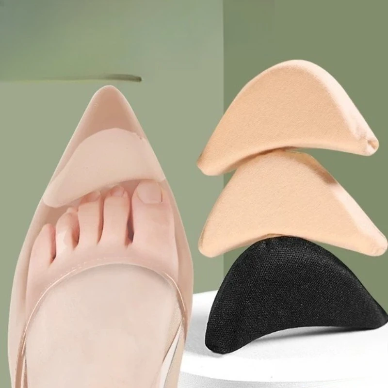 1Pair Sponge Forefoot Pads Anti-pain Half Size Insoles Soft Thick Shoe Inserts Cushion Anti-slip Shoe Toe Pads for High Heels
