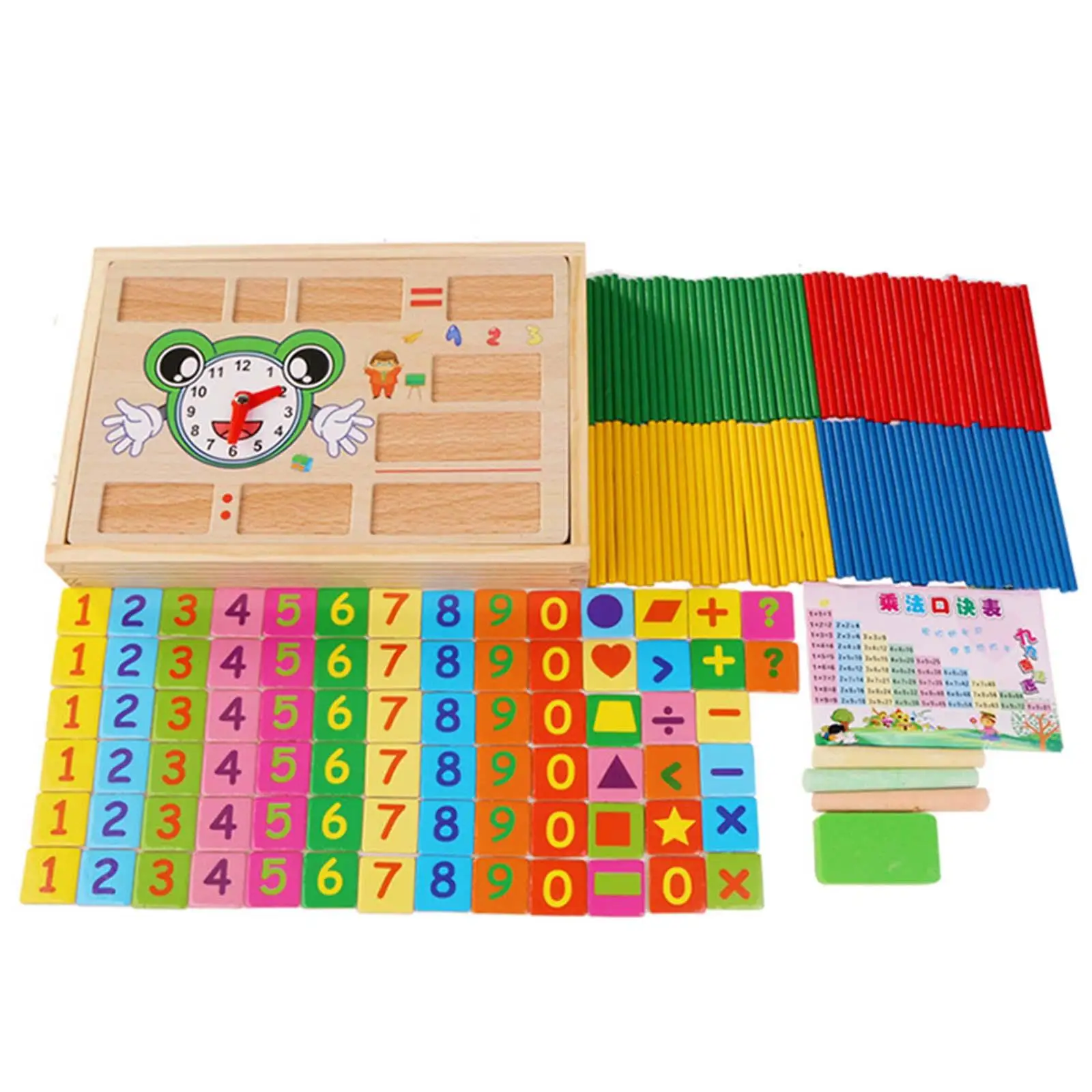 Brinquedos de madeira para crianças, contando sticks box set, desenvolvimento precoce, aprendendo brinquedos, para jardim de infância