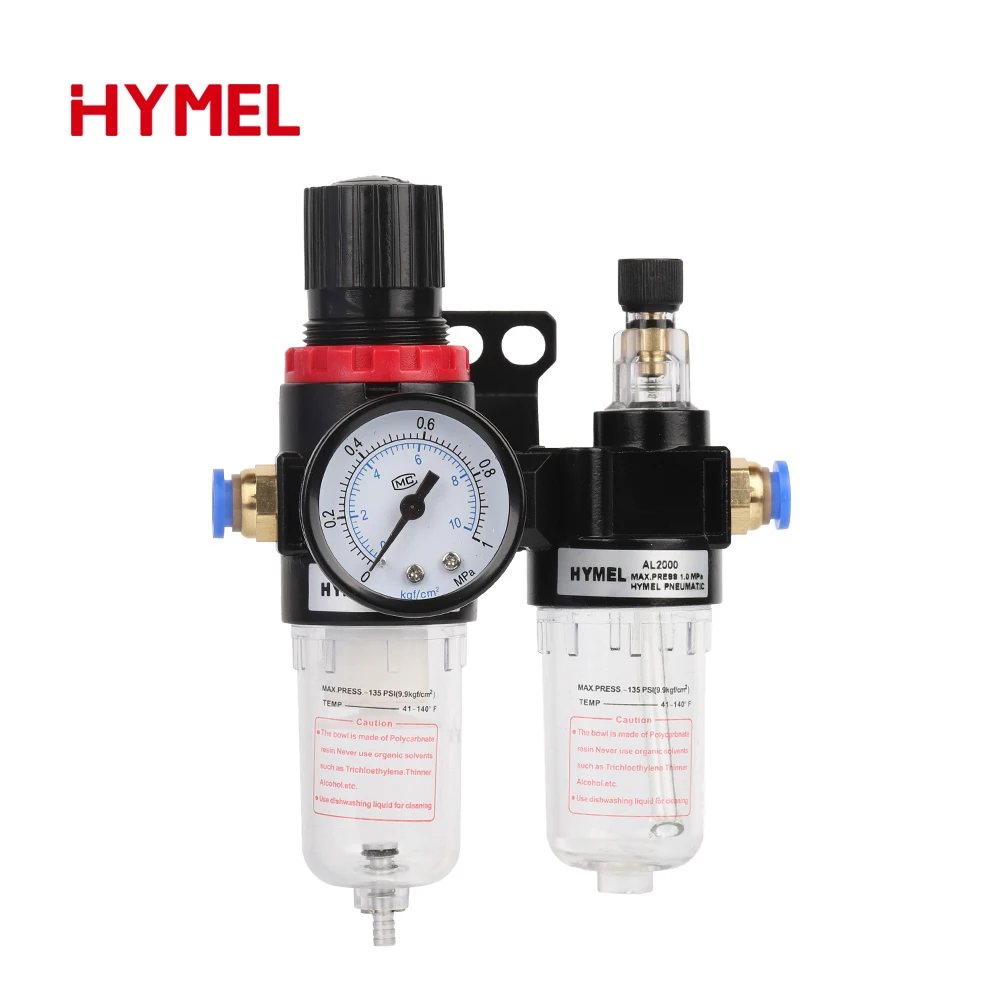 AFC2000 G1/4 Air Compressor Oil And Water Separator Air Filter is used to Reduce The Pressure Valve Regulator AFR2000 + AL2000