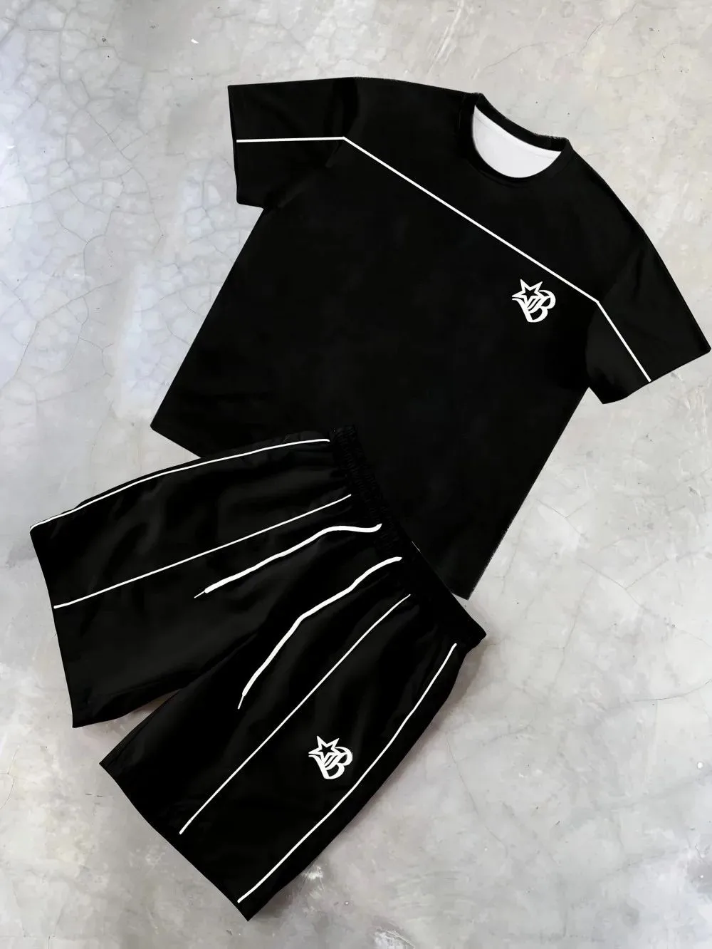 

2026 Summer New Men's Suit with Letter Print Breathable Lightweight Casual and Fashionable Outdoor Men's Clothing