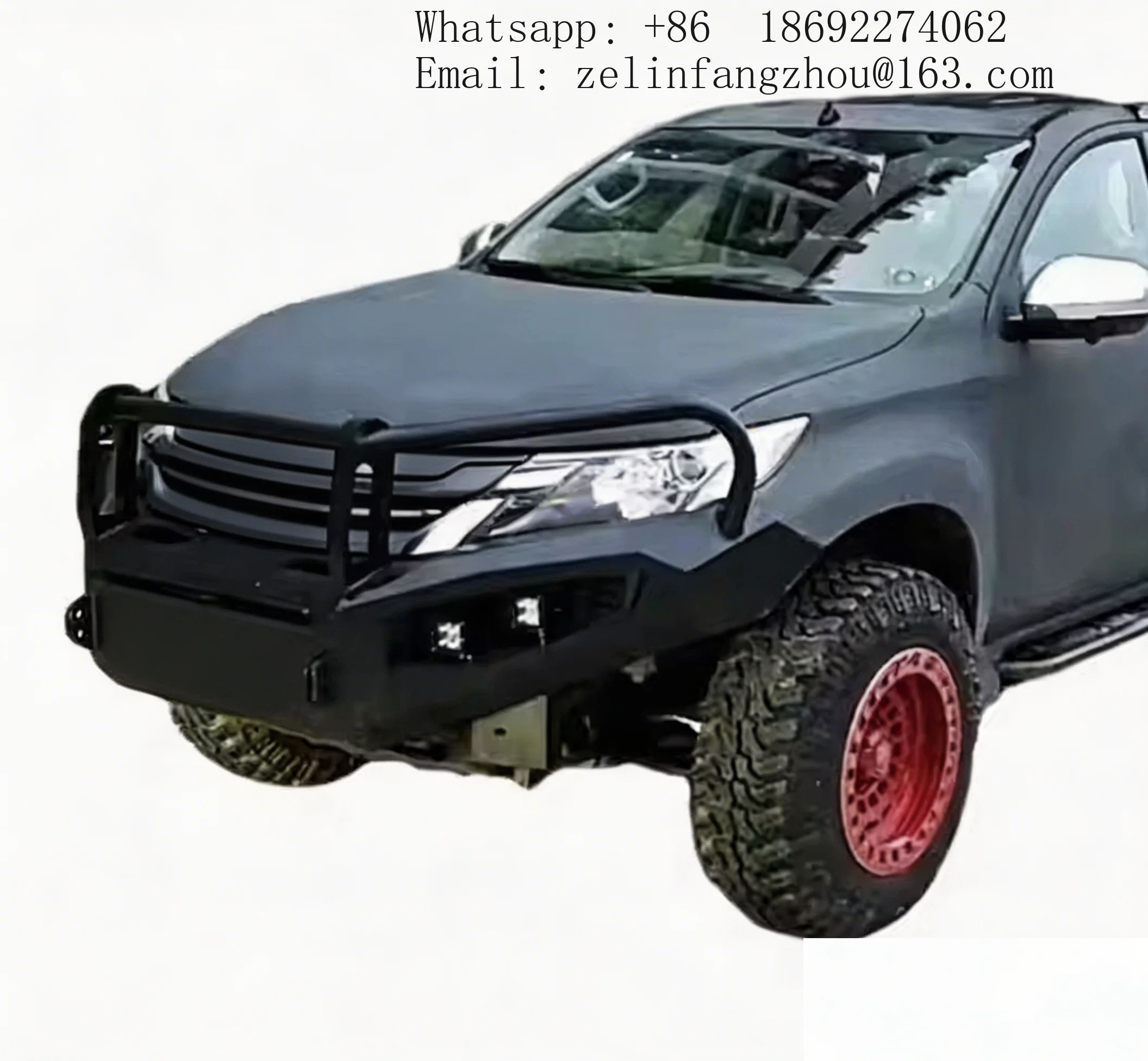 

Hot-Selling Brand-New Steel Front Bumper Kit With Tow Hook Cut-Outs For Pajero Sport Montero 15-19
