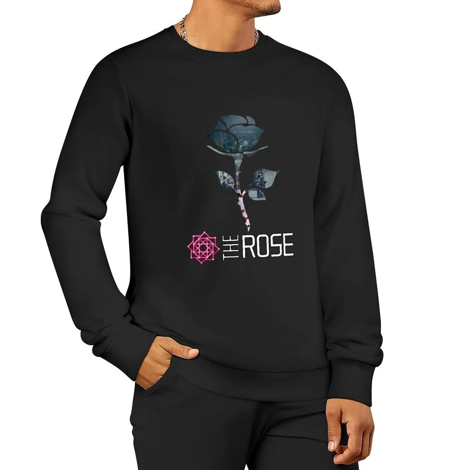 

The Rose - Large Graphic Pullover Hoodie men's winter sweater male clothes anime clothes men's sweat-shirt men's sweatshirts