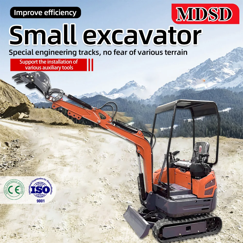 حفارة زراعية صغيرة مبيعات المصنع مباشرة 2 طن حفارة زاحفة صغيرة EPA EURO5 محرك حفارة هيدروليكية صغيرة للمزرعة