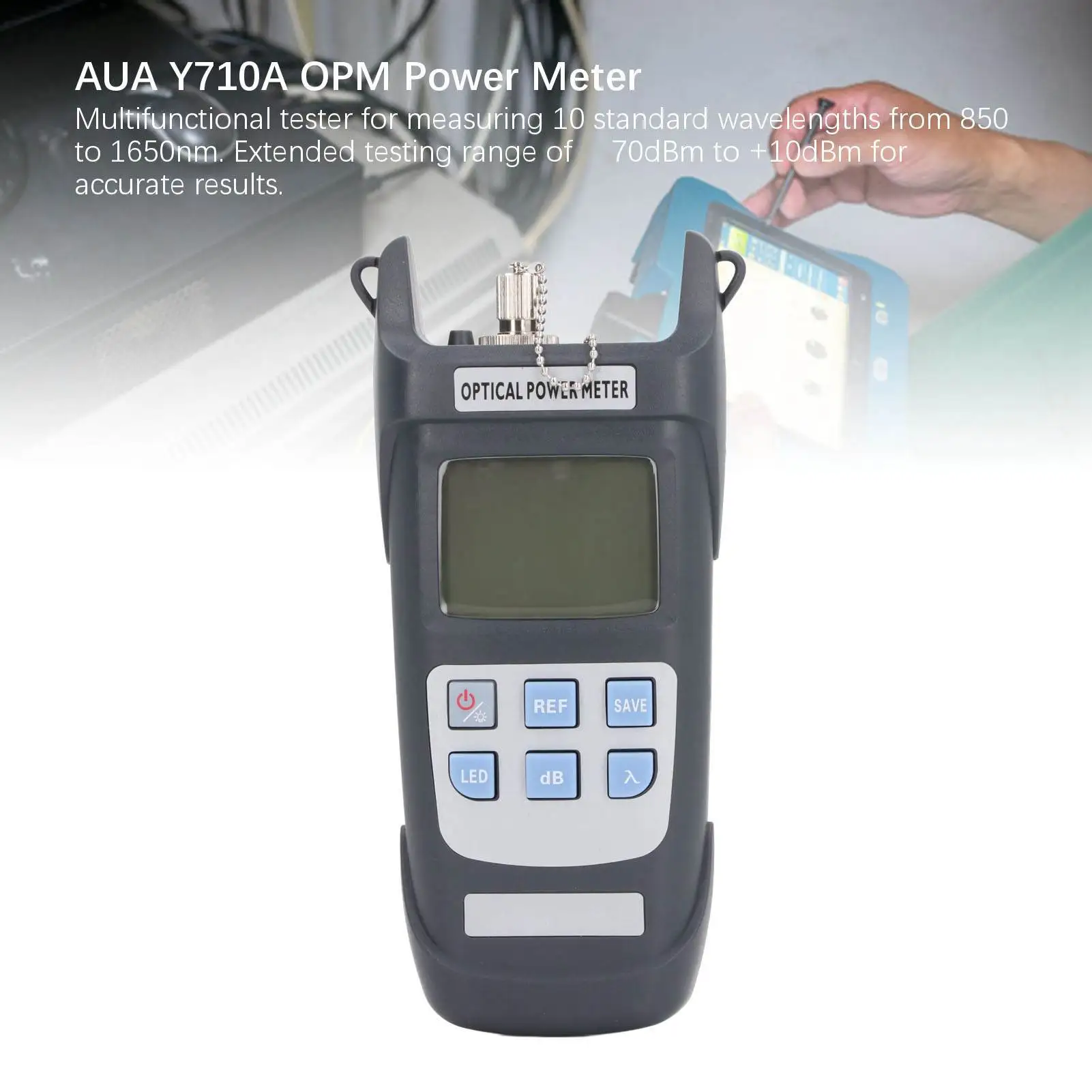 ชุดเครื่องมือใยแก้วนำแสง เครื่องวัดพลังงานแสง ปากกาแสงสีแดง ชุดปอกสายไฟเบอร์ สำหรับซ่อมบำรุงโทรคมนาคม FTTH