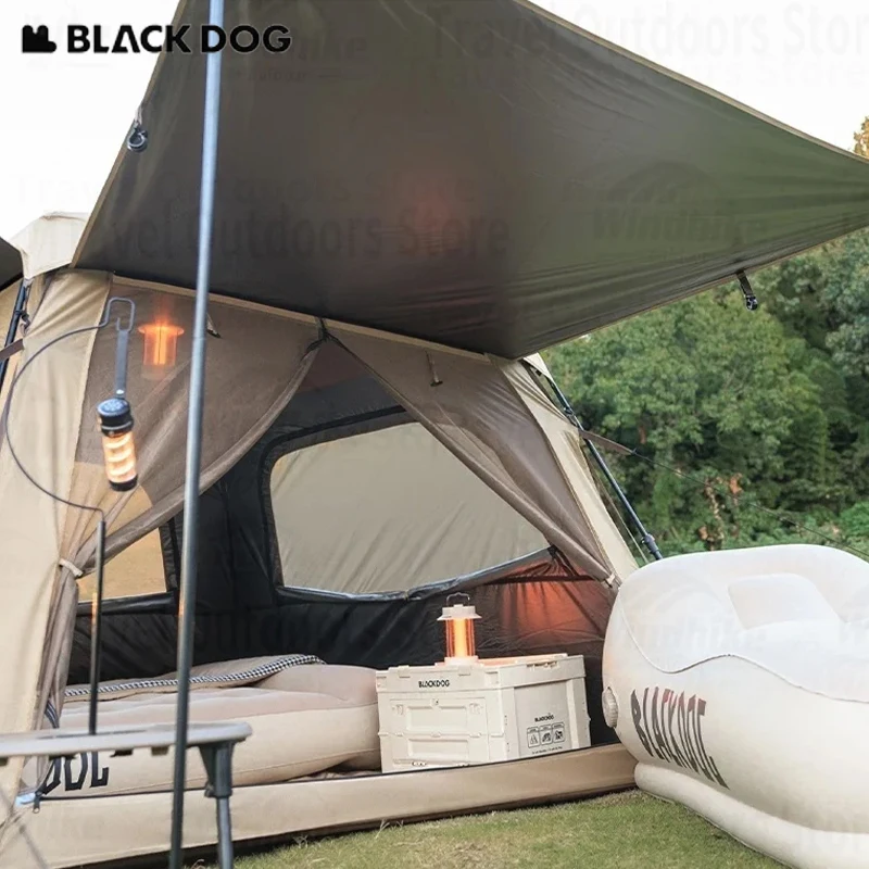 

Автоматическая палатка BLACKDOG для 4 сезонов, для ночевок на природе, походов и кемпинга, с интегрированной рамой, портативная, с быстрым раскладыванием, UPF50+